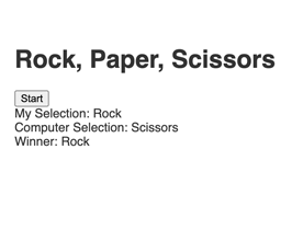 Rock, Paper, Scissors